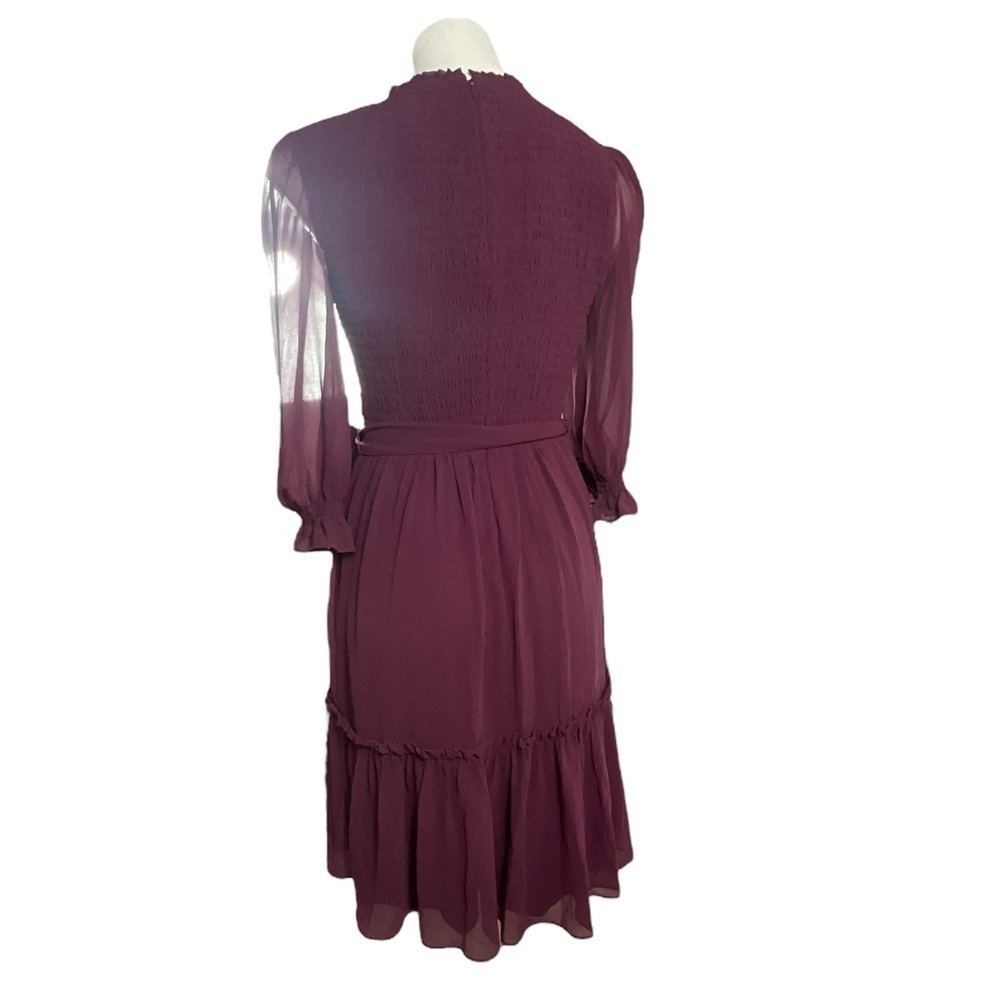 Rachel Parcell‎ Purple Nectar Smocked Tie Waist Dress - Picture 12 of 12